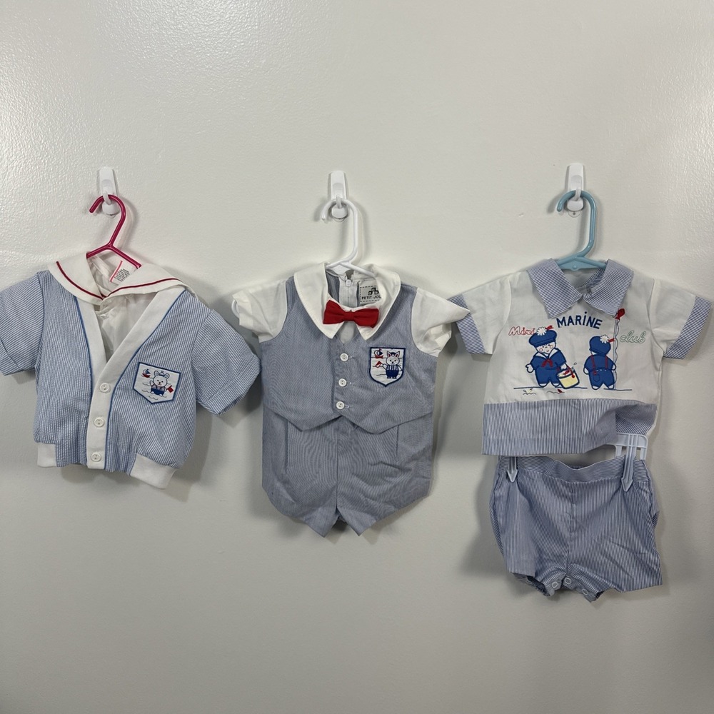 Vintage boys Marine Lot 3-6 Months